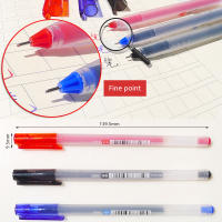 Lápices De Gel De Gran Capacidad 12 Piezas Punto Fin 0.5mm Azul Para Escuela Y Oficina Sin Recarga Estación De Trabajo - details 2