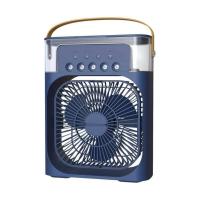 MAXHOME-Ventilador de aire acondicionado portátil, mini enfriador de aire evaporativo con luz LED de 7 colores,3 velocidades de viento,3 modos de pulverización,negro,azul y blanco - details 0