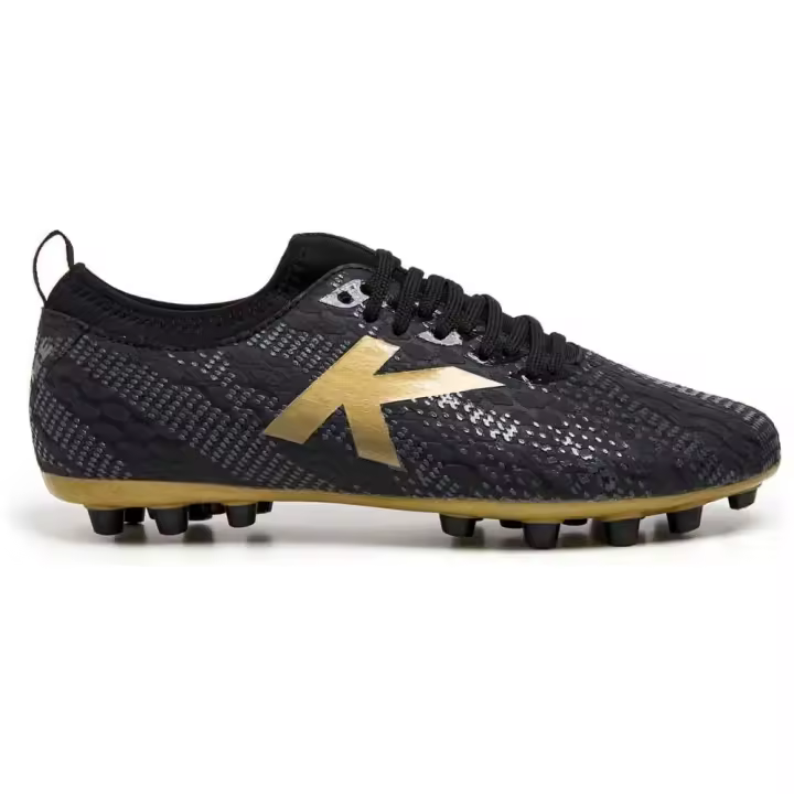 KELME PULSE NEGRO ORO CESPED ARTIFICIAL TACO AG BOTA FUTBOL - 1