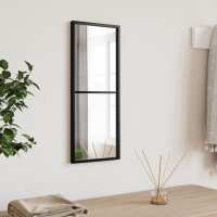 vidaXL Espejo de Pared Metal Negro Tocador Maquillaje Colgante Baño Dimensiones 40 x 40 cm,  20 x 50 cm,  60 x 40 cm y mas - details 6