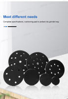 SEAMETAL 2pcs Almohadillas De Interface Para Lijado De Discos Y Pulido De 5 Pulgadas 8 Agujeros 6 Pulgadas 15 Agujeros Esponja Suave Con Correa Para Lijadora De Bricolaje - details 3
