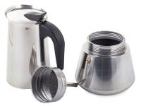 Cafetera Moka Italiana de Acero Inoxidable de 600 ml (12 Tazas) – Cafetera Duradera para Preparar Café Espresso en Casa, Ideal para Gas y Cocina Eléctrica, Diseño Elegante y Resistente al Calor - details 0