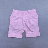 Shorts De Yoga Para Mujer Sin Costuras Scrunch Bum Gimnasio Workout Low Waist Leggings Estirables Running Shorts - details 10
