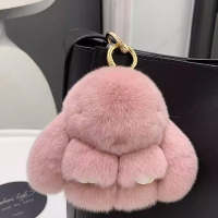 Llavero De Borla De Peluche De Conejo 14cm Para Mujer Adorno Para Bolso Y Coche Joyería Colgante Accesorios Regalos - details 5