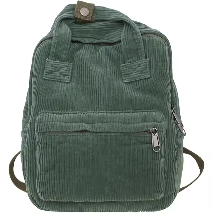 Mochila Pequeña para Mujer, Mochila de Pana para Ciudad, Mochilas para Mujer, Mochila para uso Informal, Escuela, Viajes, Senderismo, Trabajo - 1
