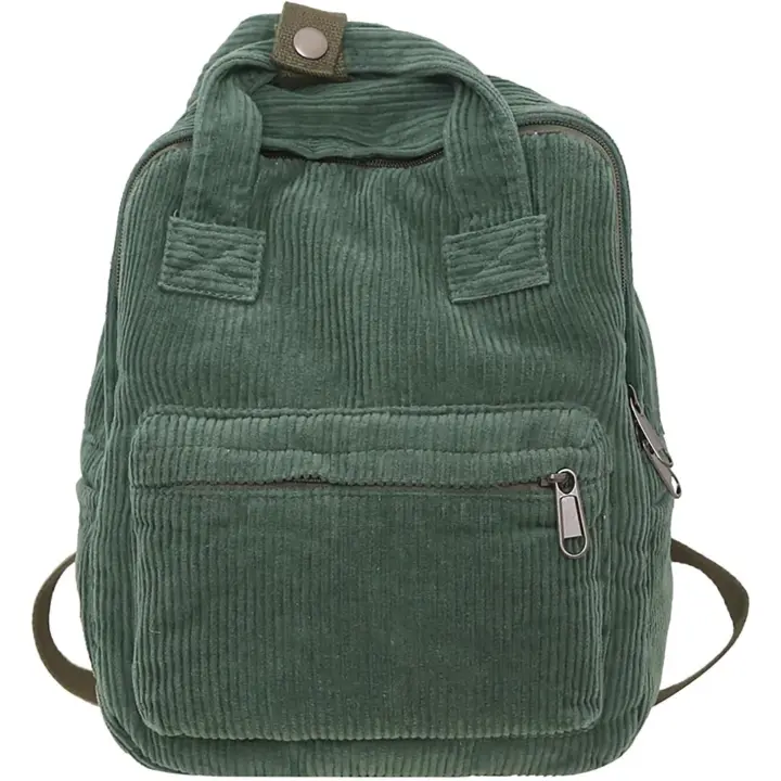 Mochila Pequeña para Mujer, Mochila de Pana para Ciudad, Mochilas para Mujer, Mochila para uso Informal, Escuela, Viajes, Senderismo, Trabajo - 1
