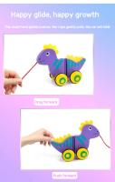 Juguete De Madera Para Bebés Y Niños Pequeños Divertido Croc O Perro Pulle along Tractor Aprendizaje Del Caminar Regalo Para Niños - details 16