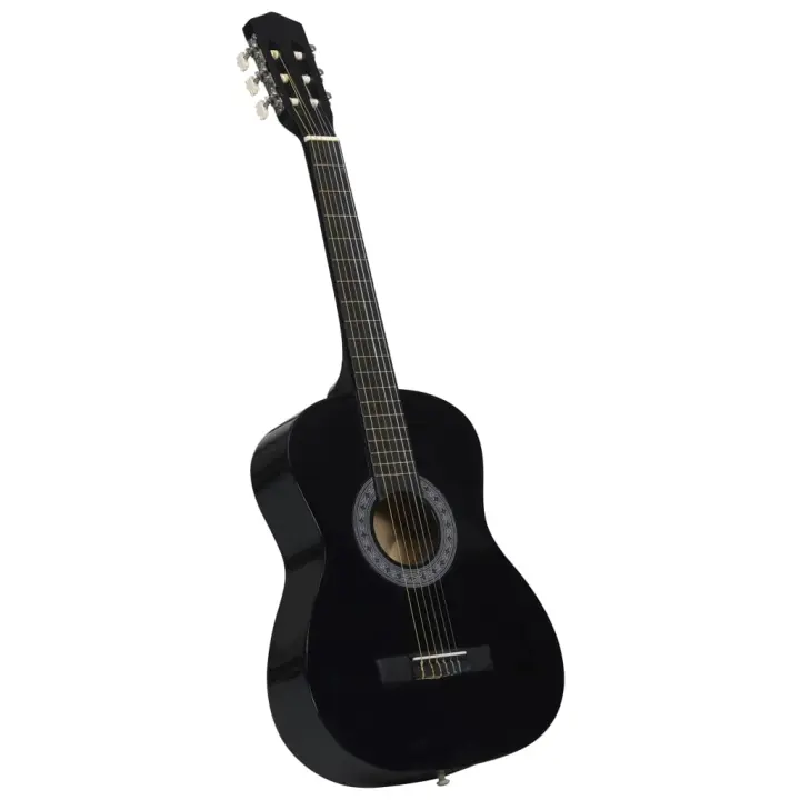 vidaXL Madera de Tilo Guitarra Clásica Niños y Principiantes 3/4 36" Musical Color Marrón oscuro,  Negro,  Azul y mas - 1