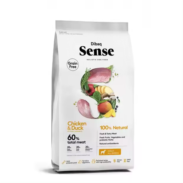 Dibaq Sense DOG Grain Free Pollo & Pato – Alimentación Natural y Equilibrada - 1