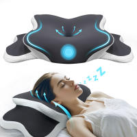 Almohada De Memoria Forma De Mariposa Alivio Del Dolor Cervical Orthopedica Almohada Para El Cuello De Espuma Suave Regreso Lento Rectángulo De Poliéster 100% - details 0