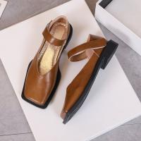Nuevas Zapatos De Mujer 2023 Primavera Tacón Bajo Cuadrado Moda Hermosa Mocasín Profundo Cuatro Colores Opcionales Talla 35-40 - details 14