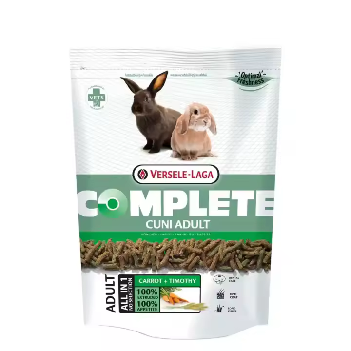 Pienso Conejos, Versele-Laga Complete Cuni Adult, Comida Nutritivo para Conejos, Alimento Sin Cereales 500gr, 1.75kg, 8kg - 1