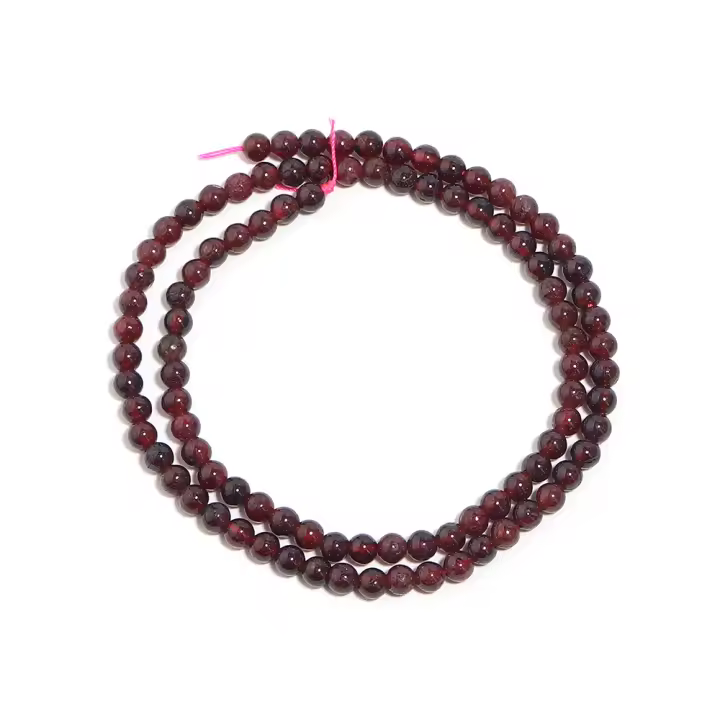 Piedras Gemas Naturales Rubí Rojo Oscuro Redondas Para Creación De Joyería Pulseras Collares Accesorios DIY 4/6/8/10/12mm - 1
