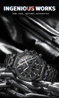 Reloj De Pulsera De Cuarzo Para Hombre BINBONG B0161 Marca De Lujo Acero Inoxidable Resistente Al Agua 30M Cronógrafo Estilo De Negocios - details 2
