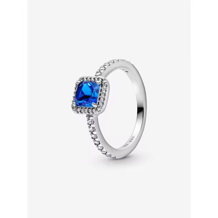 Pandora - Anillo de Halo con Destellos-Azules - 1