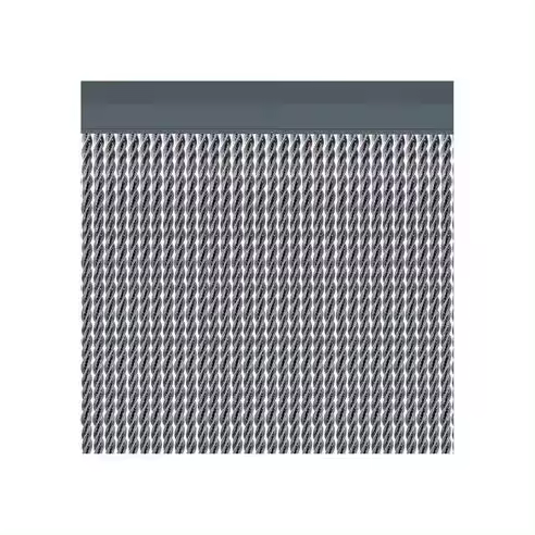Cortina para puerta modelo "Manacor" Color plata 90x210cm M63577 Acudam - 1