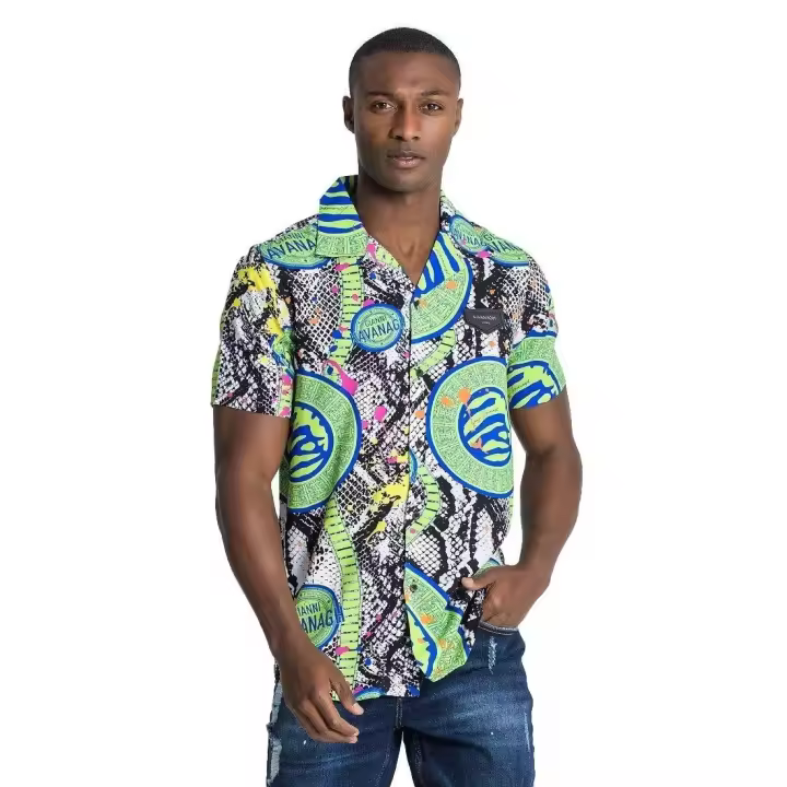 Camisa Gianni Kavanagh Euphoria Hawaiana Verde - 1