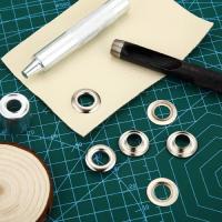 Kit De Grommets 100 Sets Tamaños 6/10/12/14mm Con 3 Herramientas De Estampado Para Reparación De Cuero Ganchos Y Ropa Impermeable - details 2