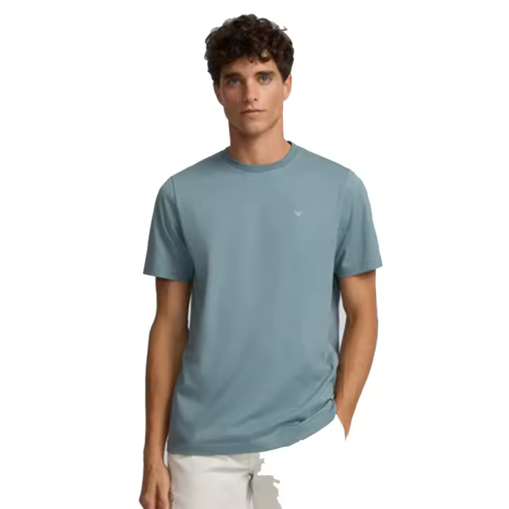 Silbon Camiseta Raqueta Etnica Trasera Verde Para Hombre - 1