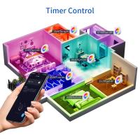 Lámpara De Techo LED Inteligente Tuya Compatible Con App Bluetooth Dimmable RGB 220V Control Remoto RF Grupal 1-6 Pack 75-105mm Para Foyer - details 8