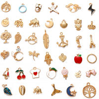 Alrededor De 10 Piezas De Llaveros De Aleación Pequeñas Mezcladas Para DIY Pulseras Collares Y Pendentivos De Ropa Joyería Irregular Fashion - details 4