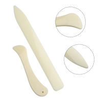 2PCS Herramienta De Trabajo De Cuero Cuvette Para Artesanía De Cuero Marcado Plegado Plegado De Borde Papel Plástico Herramientas Manuales De Sastre - details 3