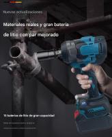 Llave de Impacto Eléctrica sin Escobillas 500Nm - Herramienta Profesional con Batería de Litio, Alta Torque para Talleres y Uso Industrial - details 4