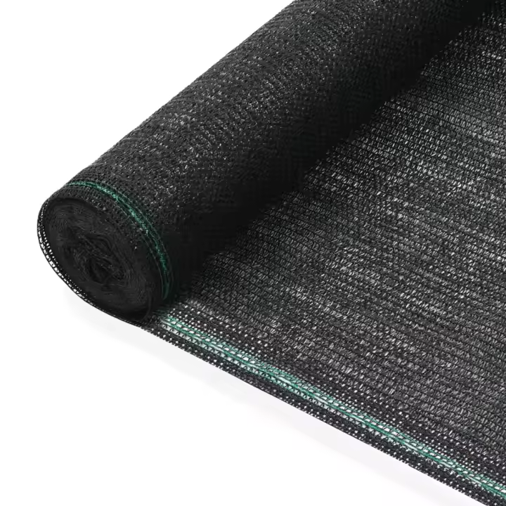 vidaXL Toldo para pista de tenis HDPE 1,4x100 m negro - 1