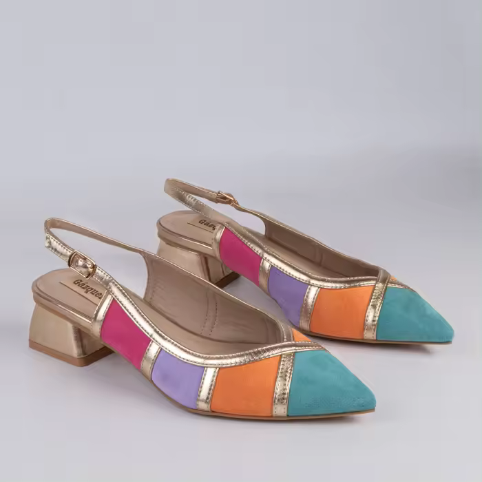 ZAPATO MUJER GAZQUEZ BRAVO ORO 54601 - 1