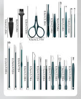 Set De Manicura Y Pedicura 40 Piezas Kit De Tijeras Y Cortauñas En Acero Inoxidable Con Estuche De Cuero Herramientas Para Cuidado De Pies Y Callos - details 21