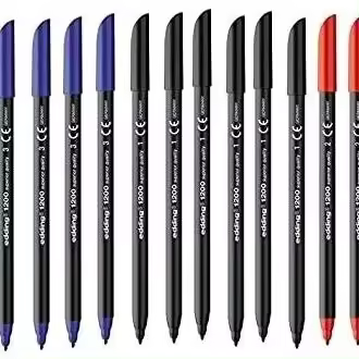 Rotuladroes edding 1200 12 surtidos (6 negros,4 azules,2 rojos) - 1