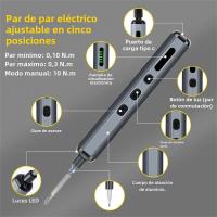 Juego De Destornilladores Magnéticos Eléctricos 68 En 1 Con 5 Bits De Torx Y Phillips Precisos Controlados Por Torque Herramienta De Reparación Sin Cable Para DIY En El Hogar - details 4
