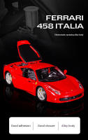 Modelo Estático De Coche Bruago 1:24 Ferrari 458 Italia Rojo Aleación De Metal Juguete Para Coleccionistas Regalo De Navidad - details 3