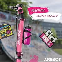 Arebos Patinete con Ruedas de Goma con LED - Suspensión Delantera - Soporte para Botella y Timbre - details 27
