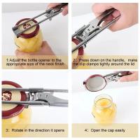 Ajustable Abrebotellas De Acero Inoxidable Antideslizante Nuevo Abrepatas Metálico Herramienta De Cocina Para Botellas - details 4