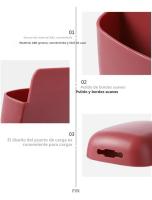 Estante De Pared Para Almacenamiento Organizador De Teléfonos Móviles Y Control Remoto Para Aire Acondicionado Y TV - details 3