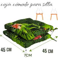 Cojines para Silla, 45x45x7 CM, Efecto Tridimensional Ideal para Comedor, Terraza, Salón y Restaurante - details 2