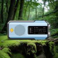 Radio De Mano Con Energía Solar Emergencia AM/FM/NOAA Linterna LED De Lectura SOS Alarme 2000mAh Recargable Portátil - details 2