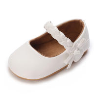 Zapatos De Princesa Para Bebé Niña En Lace Blanca Mocasines Con Lazo Y Borde Antideslizante De Goma Primera Calzado Para Caminar - details 34