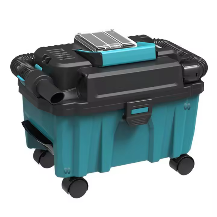 Barredora eléctrica inalámbrica, Aspiradora sin escobillas 15KPA, 10L, Uso húmedo y seco, limpiador de polvo para el hogar y el coche, para batería Makita de 18V (Sin batería) - 1