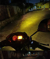 Faros De Motocicleta LED Con Interruptor Doble Color Bajo/Alto Brillo Moto Auxiliar DRL Lámparas De Neblina En Aleación De Aluminio - details 8