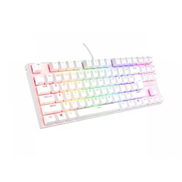 THOR 303 | Mechanical Gaming Keyboard | Wired | US | White | USB Type-A | Outemu Peach Silent - 1