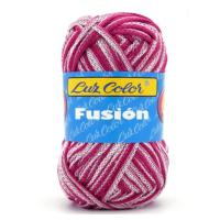 Lote 70 Ovillos fusion Multicolor COMPRAR hilo Seda - Suave Hilo seda para Tejer 50g 100m Agujas 4-5 LANAS LUZ COLOR - details 1