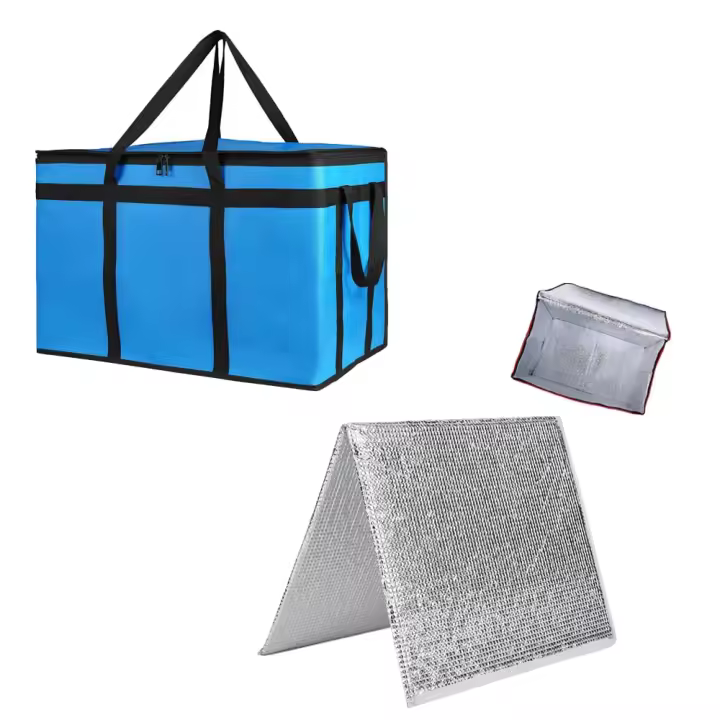 1 paquete de base Dura extraíble para bolsas de 23 "de ancho x 14" de profundidad, Placa aislante plegable de gran tamaño para bolsas de compresas reutilizables, soporte resistant para bolsas de entrega de Alimentos, tablero para catering Doordash - 1