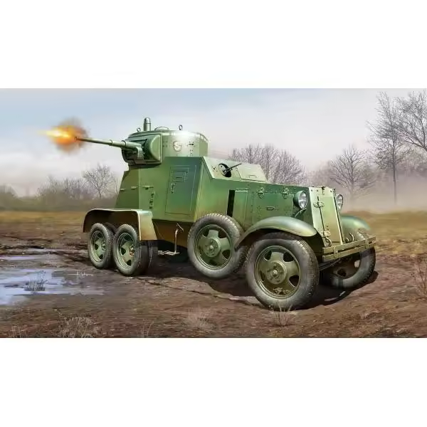 HOBBY BOSS 83838 SOVIET BA-3 ARMOR CAR 1/35 KIT - 1