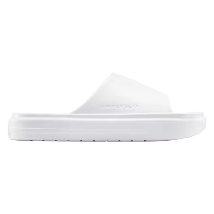 Chanclas Blancas Converse Essential Slide White Acolchadas y Ligeras - 1