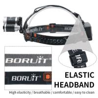BORUiT RJ-3000 Linterna Frontal LED Potente 3000LM Recargable Tipo-C Impermeable Para Pesca Caza Y Senderismo - details 8