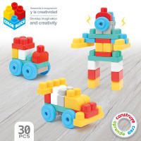 COLORBABY - Trolley camión de bomberos con 30 bloques de construcción - details 1