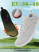Zapatillas Casuales Transpirables Para Hombre Con Tela Malla Amplia Para Caminar Al Aire Libre Y Deportes Zapatos Cómodos Para El Verano - details 4