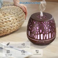 Sensor de Aceites Esenciales 400ml, Remote Control de humidificador ultrasónico sin BPA with Colores variables de Luz LED 3 temporizador para el hogar/yoga/Oficina/SPA-Madera Darkland - details 5